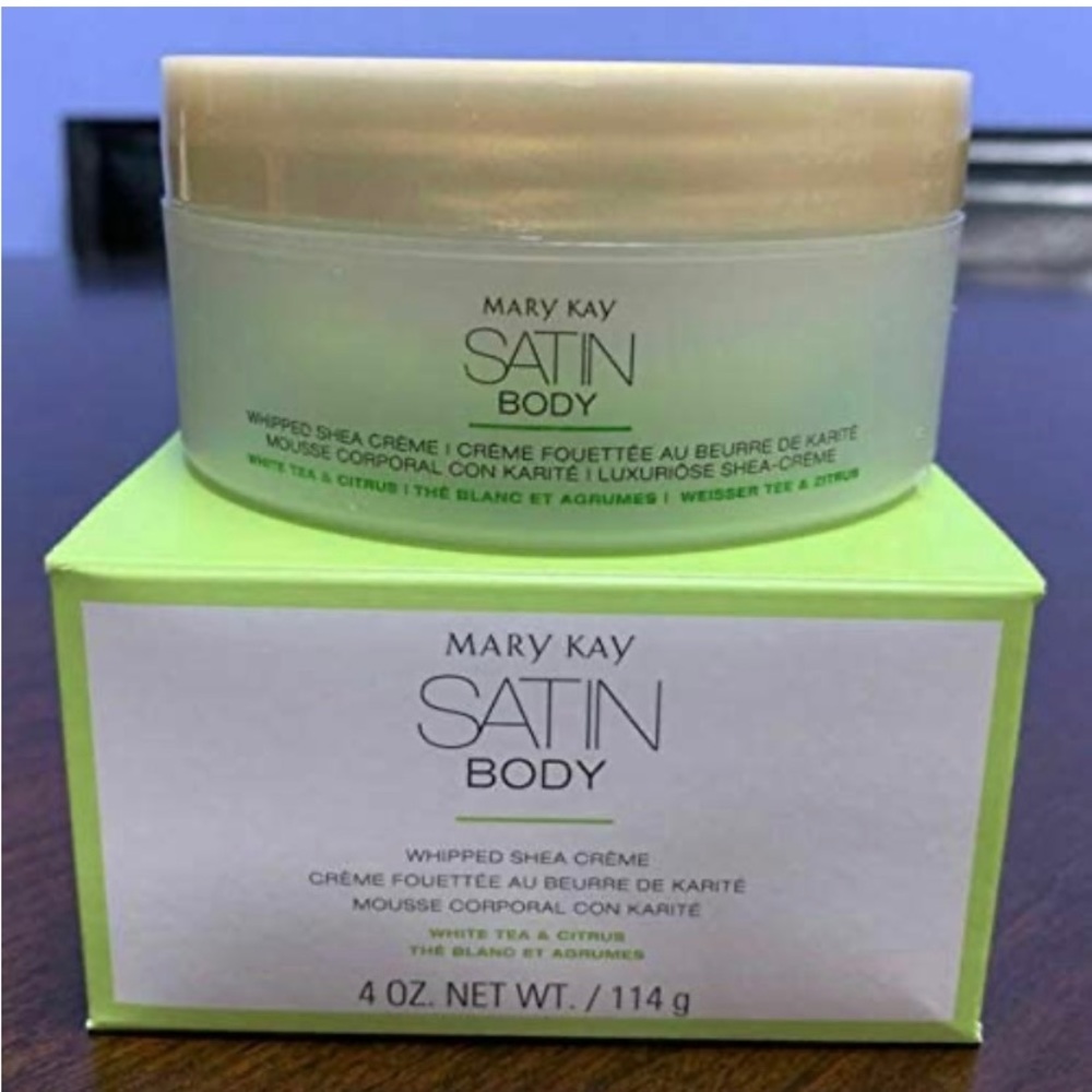 Satin Body Whipped Shea Cream  white Tea & Citrus